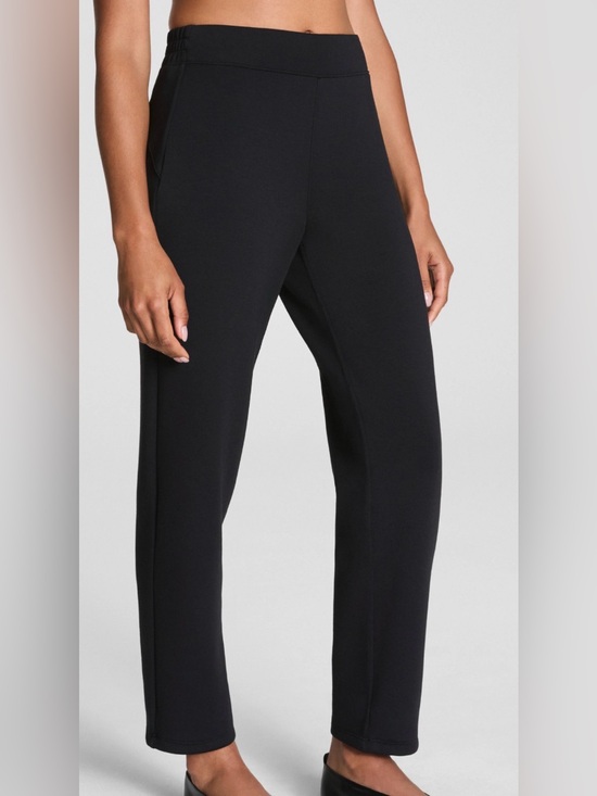 SPANX Pants - SPANX Perfect Fit Ponte Slim Straight Pants Classic Black Size Large Regular